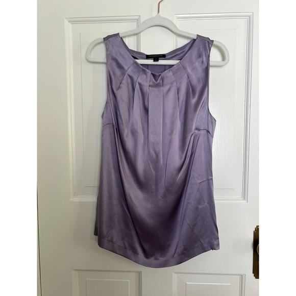 Classiques Entier Atelier Womens S 100% Silk Dusty Purple Sleeveless Blouse Tank - Picture 1 of 9